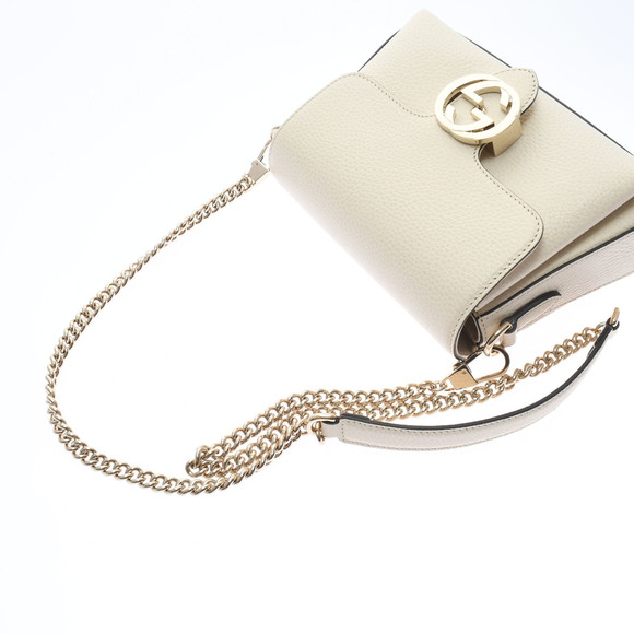 Gucci Interlocking G 2way Chain Shoulder Bag Outlet Off-white - Picture 3 of 15